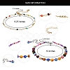 Handmade Glass Beads Anklets AJEW-SZ0001-81-2