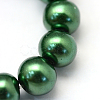 Baking Painted Pearlized Glass Pearl Round Bead Strands X-HY-Q003-4mm-71-3