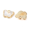 Rack Plating Alloy Glass Charms FIND-Q099-07G-02-2