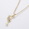 Stainless Steel Pendant Necklaces NJEW-I106-05G-2