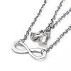304 Stainless Steel Cable Chain Anklets AJEW-AN00271-3