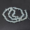 Chips Natural Aquamarine Beads Strands G-N0164-24-3