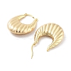 Brass Hoop Earrings EJEW-H301-01G-06-2