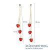 Stud Earrings & Pendant Necklaces Sets SJEW-JS01075-10