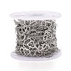 304 Stainless Steel Heart Link Cable Chains CHS-E006-05P-3