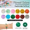 Cheriswelry 360Pcs 12 Style Imitation Jade Glass Beads Strands DGLA-CW0001-01-3