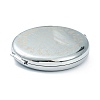 (Defective Closeout Sale: Alphabet Misprint) Stainless Steel Base Portable Makeup Compact Mirrors STAS-XCP0001-36-8