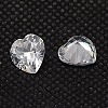 10PCS Clear Grade A Heart Cubic Zirconia Pointed Back Cabochons X-ZIRC-M005-6mm-007-2