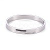 304 Stainless Steel Bangles BJEW-E362-15-2