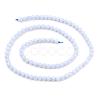 Natural Blue Chalcedony Bead Strands X-G-R193-02-4mm-6
