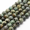 Natural African Turquoise(Jasper) Beads Strands G-D840-15-8mm-1