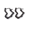 304 Stainless Steel Heart Hoop Earrings for Women EJEW-I267-08EB-1