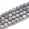 Natural Map Stone/Picasso Stone/Picasso Jasper Beads Strands X-G-T106-224-1
