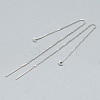 925 Sterling Silver Ear Thread Findings STER-T002-191S-1