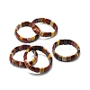 Natural Mookaite Rectangle Beaded Stretch Bracelet BJEW-E379-01D-1