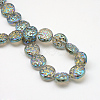 Electroplate Glass Beads Strands X-EGLA-Q063-04-2