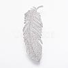 Eco-Friendly Brass Micro Pave Cubic Zirconia Brooches JEWB-G109-92P-1