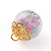 Handmade Transparent Blown Glass Globe Pendants PALLOY-JF00589-01-2