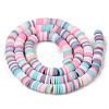Handmade Polymer Clay Beads Strands CLAY-R089-6mm-109-2