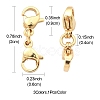 3Pcs 3 Colors 304 Stainless Steel Double Lobster Claw Clasps STAS-YW0001-52B-3