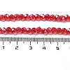 Electroplate Transparent Glass Beads Strands EGLA-A035-T4mm-A07-4