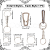 WADORN DIY Carabiner Keychain Clip Making Kit FIND-WR0009-09-2