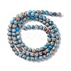 Assembled Natural Imperial Jasper & Synthetic Opal Beads Strands G-K317-A19-02-4