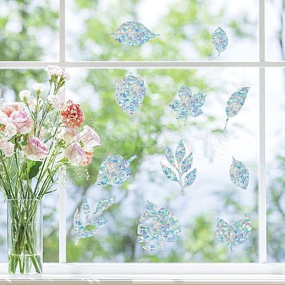 Waterproof PVC Colored Laser Stained Window Film Adhesive Stickers DIY-WH0256-064-1