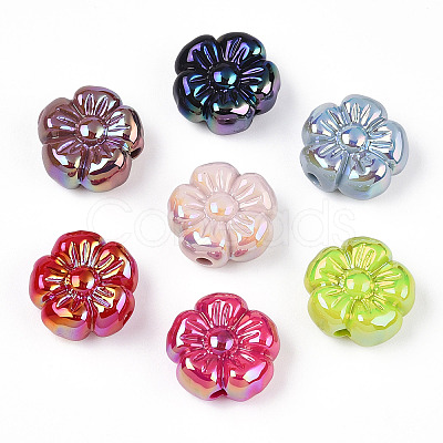 UV Plating Acrylic Beads PACR-N015-07-1