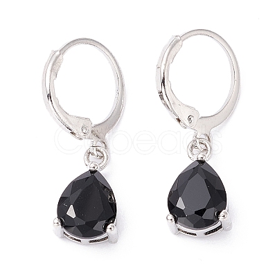 Teardrop Rhinestone Dangle Earrings for Girl Women Gift EJEW-BB64281-1