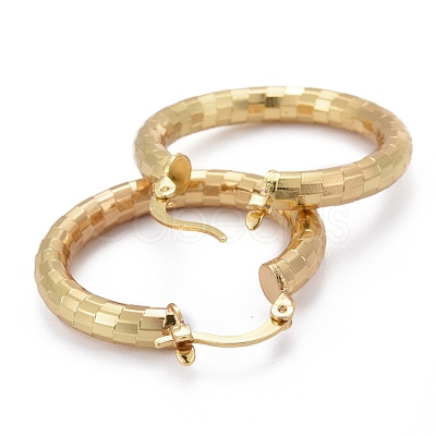 Brass Hoop Earring EJEW-P265-01G-1