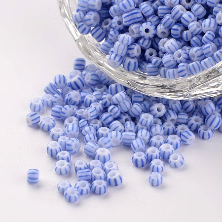 8/0 Opaque Colours Seep Glass Beads X-SEED-M007-10-1