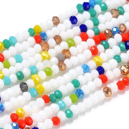 Glass Beads Strands GLAA-F106-B-12-1