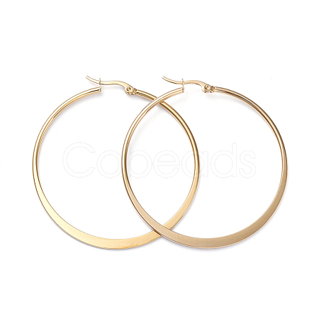 201 Stainless Steel Hoop Earrings EJEW-I245-01E-1