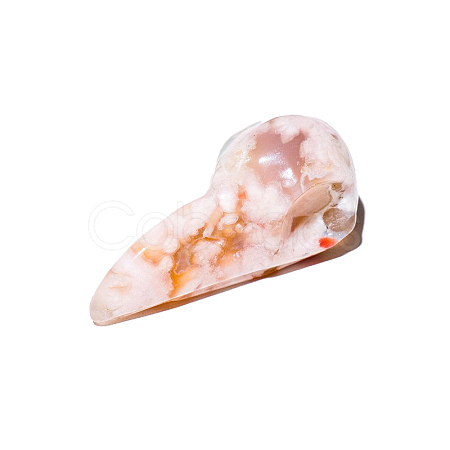 Natural Cherry Blossom Agate Display Decorations G-PW0004-42F-1