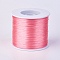 Flat Elastic Crystal String, Elastic Beading Thread, for Stretch Bracelet Making, Pale Violet Red, 0.7mm, about 546.8 yards(500m)/roll