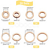 PandaHall Elite 30 Sets Unfinished Wood Pieces Ring Set WOOD-PH0009-52-2