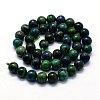 Natural Chrysocolla and Lapis Lazuli Beads Strands G-I199-37-4mm-2