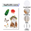 8 Sheets 8 Styles PVC Waterproof Wall Stickers DIY-WH0345-079-4