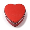 Tinplate Iron Heart Shaped Candle Tins CON-NH0001-02A-1