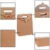 Kraft Paper Gift Bags with Ribbon Bowknot Design CARB-PH0002-06-2