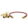 Vacuum Plating 304 Stainless Steel Slider Bracelet/Bolo Bracelet Making MAK-CJ0001-02-5
