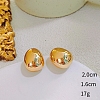 Oval Alloy Stud Earrings WG64463-19-1