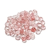 Cherry Quartz Glass Cabochons G-H309-03-10-1