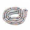 Electroplate Non-magnetic Synthetic Hematite Beads Strands X-G-T061-141D-2