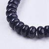 Synthetic Blue Goldstone Beads Strands X-G-S105-8mm-22-3
