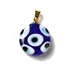 Handmade Evil Eye Lampwork Pendants LAMP-F030-01G-3