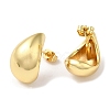 Rack Plating Brass Teardrop Stud Earrings X-EJWE-Q766-03G-2