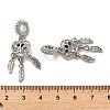 Rack Plating Alloy Colorful Rhinestone European Dangle Charms FIND-Q115-03P-3