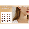 Coconut Brown Wood Stud Earring Findings EJEW-TA0010-06P-22